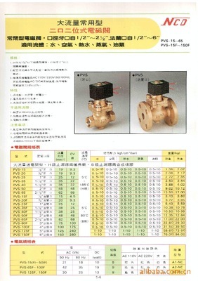 【供應(yīng)臺(tái)灣NCD電磁閥PVS系列(圖)】?jī)r(jià)格,廠家,圖片,閥門,東莞市升輝自動(dòng)化設(shè)備-